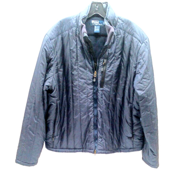 Polo Ralph Lauren Unisex Navy Blue Packable Horiz. Puffer Jacket Coat Size XL - Picture 1 of 13